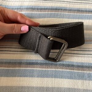 Canvas Cloth Belt Double Metal D-Ring Casual Adjustable Military Men's Large-XL